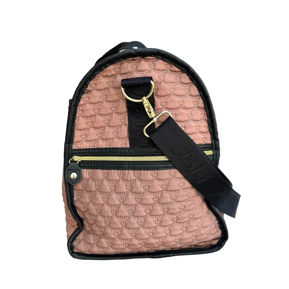Betsy Johnson Quilted Travel Baby Duffle Bag